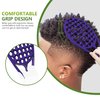 KOUPA Magic Silicone Curly Hair Brush, One Piece Twist Curl Comb for Afro Curls, Washable Hair Tool for Men Women, Purple, 2 Pieces
