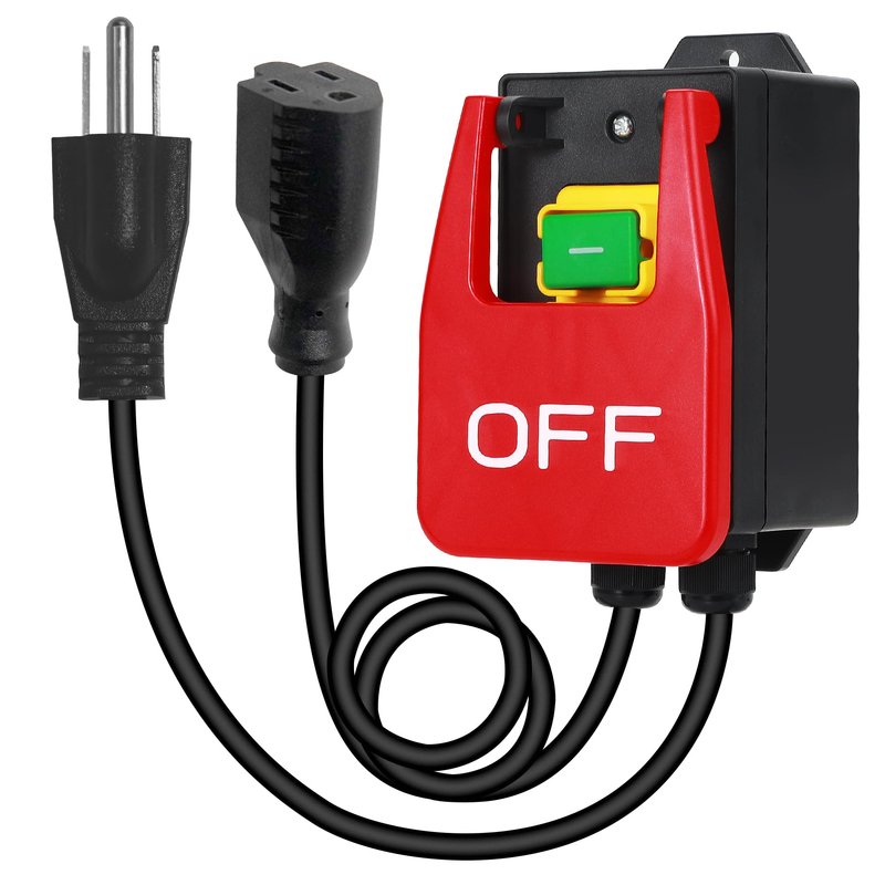 BOSYTRO 110V to 120V Single Phase On/Off Switch, Emergency stop switch ...