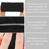 SuPoo 4pcs Face Wash Headband and Wristband Set Black Sponge Makeup Headband Puffy Skincare Headband Terry Cloth Spa Headband Cute Wrist Towels Hair Band for Washing Face Accessory with Claw Clips