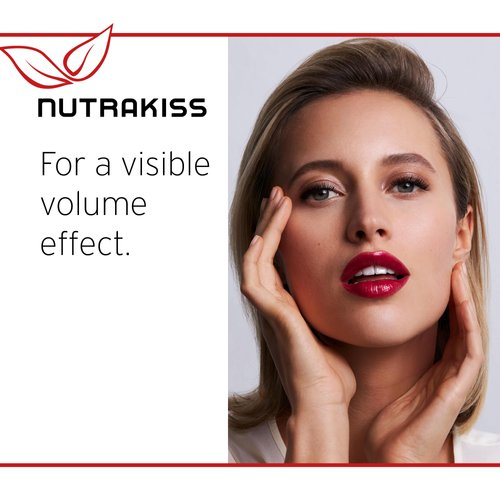 Nutrakiss Lip Plumper - Red I Natural Plumping Lip Gloss with Niacin (Vitamin B3) I Clear Lip Plumper for Fuller Lips I Made in Germany I 5ml