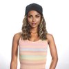 AliRobam Hat with Natural Wave hair Extensions attached for woman Baseball cap wig Short Bob Hairstyle Adjustable Wig (Mbrown blonde)