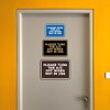 Classic Framed Please Turn the A/C Off When Not In Use Door or Wall Sign | Eco-Friendly Home Sign (Blue) - Small (2 Pack)