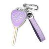 QBUC for Toyota Key Fob Cover with Keychain,Car Key Case Fit for Toyota 2007-2011 Camry | 2008-2013 Avalon Corolla | 2009-2016 Venza 4 Buttons Smart Remote Control (Purple, 4 Buttons)