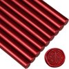 Sealing Wax Rod Sparkles Blood Red for Standard Size Glue Gun - Pack of 12