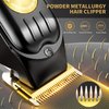 Hair Clippers for Men Cordless Hair Clipper Hair Trimmer Barber Clippers Zero Gapped T-Blade Hair Trimmer with LCD Display & Guide Combs Beard Cutting Kit Wireless Haircut Machine for Family