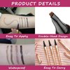 Eyebrow Pencil Dark Brown Microblading Eyebrow Pen 4 point Lift & Snatch Micro Brow Pencil Mothers Day Gifts Eyebrow Makeup Pen Waterproof Natural Looking Long Lasting Eye Makeup (Dark Brown 02#)