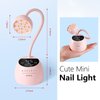 Makartt UV LED Nail Lamp - Gooseneck UV Light for Gel Nails Cherie Cordless USB 24W Nail Dryer Gel Lamp with 4 Times & Auto Sensor Professional Fast Flash Curing Nail UV Light for Gel Polish Nail Art