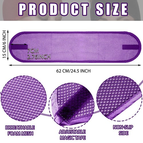 Xuhal 4 Pieces Mesh Hair Wraps for Black Women Sleeping Hair Wrap Scarf Cap Spa Headbands Hair Wraps Hair Nets for Women Black Natural Hair Wash Face Sleep (Yellow, Black, Orange, Purple)