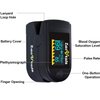 Zacurate 500C Elite Fingertip Pulse Oximeter Blood Oxygen Saturation Monitor with Silicon Cover, Batteries and Lanyard (Mystic Black)