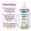 Aleva Naturals Hypoallergenic Sleep Easy Baby Hair and Body Wash for Kids and Toddlers, Plant-Based Organic Aloe Vera Formula with Lavender Scent, Gentle on Eyes and Sensitive Skin - 8 Fl Oz