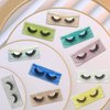 Fluffy Lashes 18mm False Eyelashes 30 Pairs 10 Styles Mixed Natural 9D Faux Mink Lashes Bulk Soft Reusable Fake Eyelashes Wholesale Lash with Glitter Portable Boxes