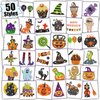 Partywind Glitter Halloween Party Supplies for Kids Treats, 50 Styles Kids Tattoos for Halloween Party Decorations Favors, Surprise Goodie Bag Stuffers for Boys Girls Halloween Birthday Party