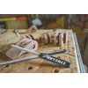 Kutzall Original 6" Half-Round Hand Rasp - Coarse, Wood Rasp/File for Woodworking & Shaping, W/Ergonomic Soft Grip Handle, Abrasive Tungsten Carbide Coating - 11" (279.4mm) Overall Length - HR6330