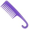 Wapodeai Wide Tooth Comb Detangling Hair Brush, Premium Care Handgrip Comb, Apply to For Curly, Wet, Dry, Thick Hair Etc. (Purple)