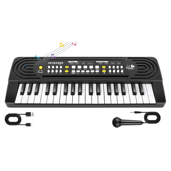 37 Key Upgrade Piano for Kids Music Toys for 3+ Year Old Kids Electronic Keyboard Piano for Beginners Learning Piano Chords Educational Toys for 3 4 5 6 7 8 Year Old Boys Girls Gifts Ages 3-8