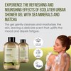 Ecolatier Sea Minerals & Matcha Body Wash, 97.5% Natural Ingredients, Detox & Moisturizing Natural Body Wash, Vegan, Gentle Cleansing, 20.3 Fl Oz