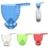 Funnel Measuring Spoons, Spill Proof Kitchen Tools, Reusable ABS Plastic, 4 Piece Set, Multi Purpose Powder Scoop with Built-in Funnel Design