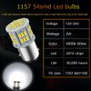 Melphan-Auto 1157 Led Brake Light Bulb, 12V-24V 1157 7528 2357 2057 BAY15D LED Replacement Light Bulb for Brake Tail Light for Car RV Trailer Boat, 54SMD 3014 Chipset White light, 2PCS