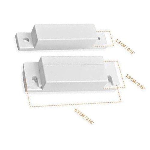 Magnetic Reed Switch RC-31 NC Surface Mount Door Window Alarm, Magneti Door Switch, Contact Sensor, for Home Security and Burglar Alarm Magnetic Reed Switch,Sets of 6