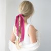 Scrunchies, Silk Scrunchies, Hot Pink Scrunchie, Scrunchies for Women, Hair Scarf Scrunchie, Pink Hair Bow, Hair Scrunchies, Satin Scrunchies, Silk Hair Ties, Pink Hair Accessories, Scrunchie With Bow