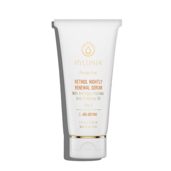 Hylunia Nightly Renewal Serum - 1.0 fl oz - Anti-Aging - Shea Butter, Hyaluronic Acid, Zinc - Natural Vegan Skin Repair