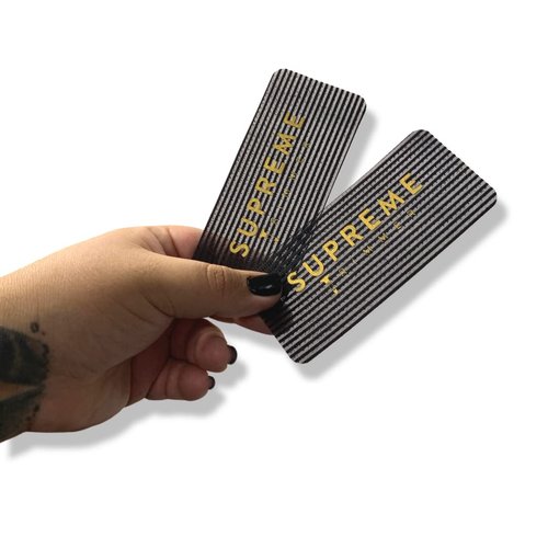 BARBER GRIPPERS by SUPREME TRIMMER – Salon & Barber Hair Holder for Men & Women – Hair Clips for Styling and Hair Cuts - SHG3000 Black Rectangle 2PK