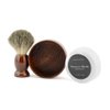 Pure Badger Hair Shaving Brush Natural Wood Mug Bowl Hand-Made Soap Barber Set