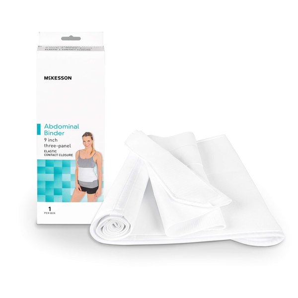 McKesson Small-Medium Abdominal Support Binder for Adults, 30 to 45 Inch Waist Circumference, 9 Inch", 1 Count