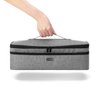 Teamoy Double-Layer Travel Storage Bag Compatible with Revlon One-Step Hair Dryer and Volumizer Hot Air Brush and Attachments, Gray(Bag Only)