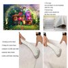 Magic Flowers House Backdrop Fairy Buttfly Woodland Background for Birthday Party Supplies Kids Movie Scene for Girls Madrigal Family Happy Birthday Background Decorations (7X5FT)