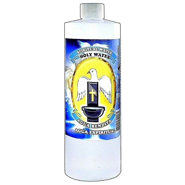 3 BOTTLES HOLY WATER SPIRITUAL WATER- AGUA BENDIGA ESPIRITUAL 16OZ - MAGICK PAGAN