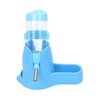 3 in 1 Hamster Hanging Water Bottle Pet Auto Dispenser with Base for Dwarf Hamster Mouse Rat Hedgehog (80ML, Blue)