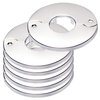 Floor and Ceiling Plate Split Flange, Fits 1 Inch IPS Galvanized Pipe or 1-1/4 Inch Copper Pipe, Chrome Finish (Pack of 6)