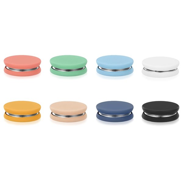 8pcs Hijab Magnetic Pins, Strong Hijab Magnets Multi-Purpose Colorful Magnetic Scarf Clasp Pinless Brooch Hijab Pins Buttons for Women Clothing Dress Scarves (Matte)