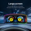 Obd2 Gauge Display for Cars P4, Digital Speedometerwith Overspeed, RPM, Water Temperature, Voltage Alarm, Heads Up Display Suitable for All Car