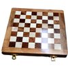 ChessBazar 10x10” Chess Set Chess Set with Bag - Folding Standard Magnetic Travel Chess Board Game Handmade in Fine Rosewood with Storage for Chessmen