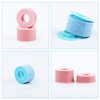 4pcs Lash Adhesive Tape, Reusable Adhesive Waterproof Silicone Tape Eyelash Tape for Lash Extension Lash Beauty Auxiliary Tools (2 Pink, 2 Blue)