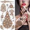 Supperb® Temporary Tattoos - Inspired Mehndi Design Temporary Henna Tattoos II (Set of 2)