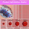 1792 Pcs Self Adhesive Rhinestones for Makeup Face Gems Stick on Face Jewels Eyes Gems Face Stickers Dotting Tools for Nail Art Body Eye Makeup Crafts Decoration Stick on Body Crystal Jewels (Big Red）
