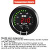 ZHSYMX Universal 52mm Water Temperature Gauge with Alarm and 1/8 Npt Sensor Car Digital Meter Red Display Green Ambient Light Temp 100-300F(38-150C)