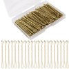 Tevkmuzz Bobby Pins,120Pcs Hair Clips Bun Hair Pins Hair Styling Pins,Suitable for All Hair Types(Gold)