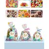 Cherodada Cellophane Treat Bags, 4x6 Inch Iridescent Cellophane Bags with Twist Ties, Celebrations Baby Showers Weddings Birthday Party Gift Wrapping(Pack of 100)