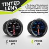 7 Color Water Temp Gauge, 100-300 F Water Coolant Temperature Gauge Kit 2-1/16" 52mm LED Backlight - Black Dial - Clear Lens - Monitoring and Displaying The Coolant Temperature in The Radiator System