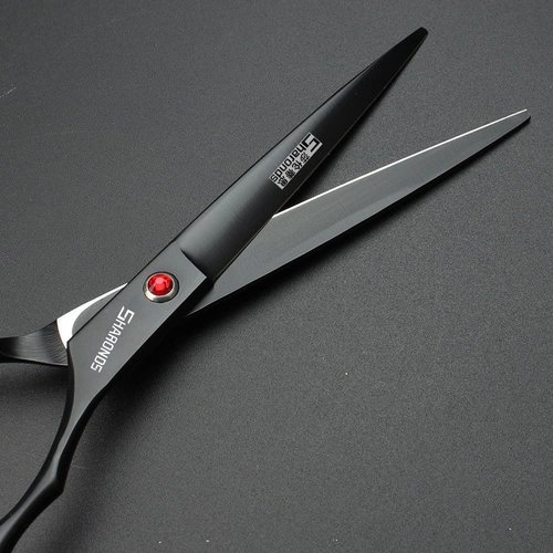 SHARONDS 6/7 Inch Professional 440C Hair Cutting Scissor Salon Hairdressing Thinning Shears Perfect for Barber and Home Use (7 in 2pc)