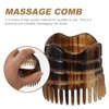 Healifty Head Massage Tool Hair Scalp Massager Natural Bull Horn Detangling Brush Fine Teeth Head Massager Exfoliating Shampoo Brush Shower Head Scratcher Comb Scalp Massage Comb Random Color