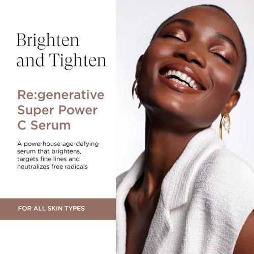 Intelligent Nutrients Re:generative Super Power C Serum, Age-Defying Vitamin C Formula, Smoothes, Softens, and Firms With Plant Stem Cell Science, 1 Oz