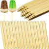 200 Pcs Acrylic Cakesicle Sticks Gold Mirror Ice Cream Sticks Reusable Plastic Cake Pop Sticks 4.5 Inch Mini Acrylic Sticks for Home Candy Gifts Party Craft DIY