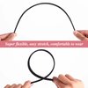 3 PCS Satin Headbands 1.1Inch Wide Hard Hair Bands Non Slip Fashion Plain Head Band Solid Hairband Halloween Christmas Cosplay DIY Holiday Hair Accessories for Women Girls
