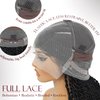 FABÉLLE Full Lace Braid Wigs Knotless Box Braided Wigs with Boho Curls 30 Inch Ombre Brown Boho Braided Wig for Women Bohemian Braided Lace Front Wigs T1B/30