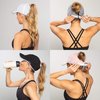 Ponyflo Performance Ponytail Running Hat - Ponytail Hats for Women - High Ponytail Hats for Women - Baseball Cap Women White